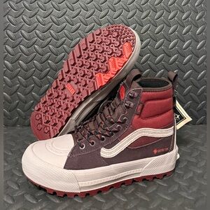 Vans SK8-HI MTE GoreTex‎ Bitter Chocolate Hiking Boots Mens Size 7 Womens Sz 8.5
